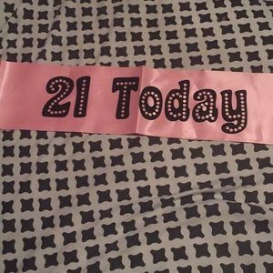 21st birthday sash